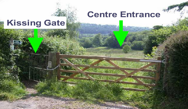 Go across the field to the kissing gate diagonally opposite.