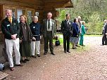 Offwell Woodland & Wildlife Trust Trustees, local Councillors, & MP, waiting for the arrival  of HRH The Princess Royal.