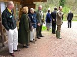 Offwell Woodland & Wildlife Trust Trustees, local Councillors, & MP, waiting for the arrival  of HRH The Princess Royal.