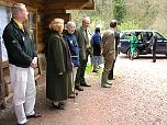 HRH The Princess Royal arrives at the Woodland Education Centre.