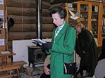 The Princess Royal is presented with a copy of The Countryman magazine, which contains an article about the work of the Trust.