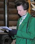 The Princess Royal is presented with a copy of The Countryman magazine, which contains an article about the work of the Trust.