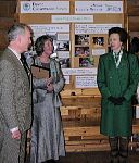 Phillip Ward-Green & Maureen Elsom explain the work of Devon Conservation Forum & Unison to HRH The Princess Royal.