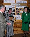 Phillip Ward-Green & Maureen Elsom explain the work of Devon Conservation Forum & Unison to HRH The Princess Royal.