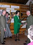 HRH The Princess Royal presents the John Mejor Group Award to Offwell Woodland & Wildlife Trust Chairman of the Trustees David Lyons.