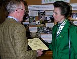 Mr John Allen discusses his environmental work with HRH The Princess Royal.