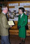 Mr John Allen discusses his environmental work with HRH The Princess Royal.