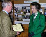 Mr John Allen discusses his environmental work with HRH The Princess Royal.