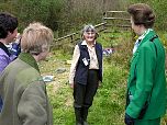 Member of Offwell Environment Link Mrs Jean Turner is  presented to HRH The Princess Royal.