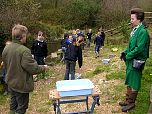 Trust Education Officer Dr Barbara Corker describes the educational work of the Trust to HRH The Princess Royal.