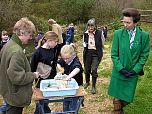 Trust Education Officer Dr Barbara Corker describes the educational work of the Trust to HRH The Princess Royal.