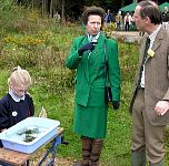 HRH The Princess Royal and Trust Director Mr Stephen Lawson in conversation.