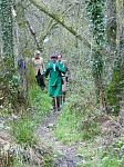 HRH The Princess Royal is escorted through the Cenre's Alder/Willow Carr