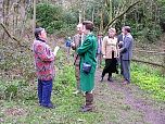 Offwell Environment Link member Mrs Gillian Dunkley discusses ecological surveys with HRH The Princess Royal.