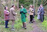 Offwell Environment Link member Mrs Gillian Dunkley discusses ecological surveys with HRH The Princess Royal.