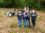 Children from a local school await the arrival of The Princess Royal .