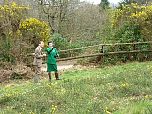 The importance of heathland habitats is explained to HRH The Princess Royal