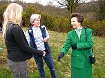 'A' Level student from Axe Valley Community College  is presented to HRH The Princess Royal.