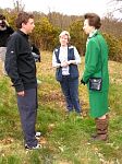 'A' Level student from Axe Valley Community College discusses survey work with HRH The Princess Royal.