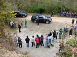 Guests await the departure of HRH The Princess Royal