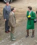 HRH The Princess Royal in conversation just before her departure.