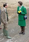 HRH The Princess Royal in conversation just before her departure.