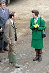 HRH The Princess Royal in conversation just before her departure.